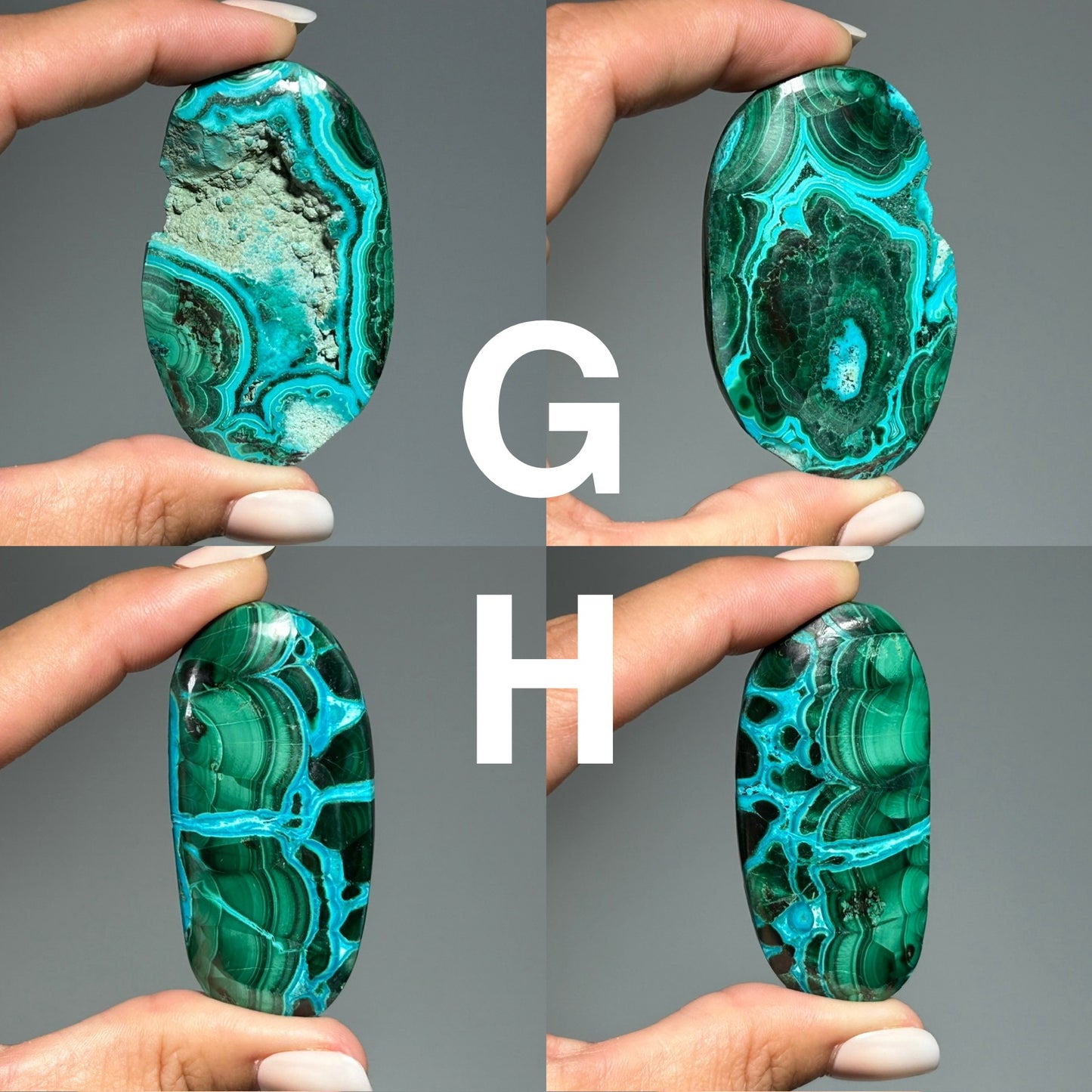 Malachite Chrysocolla Palm Stone