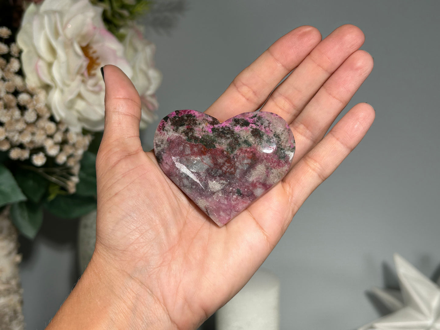 Cobalto Calcite Heart (2.6", 65mm)