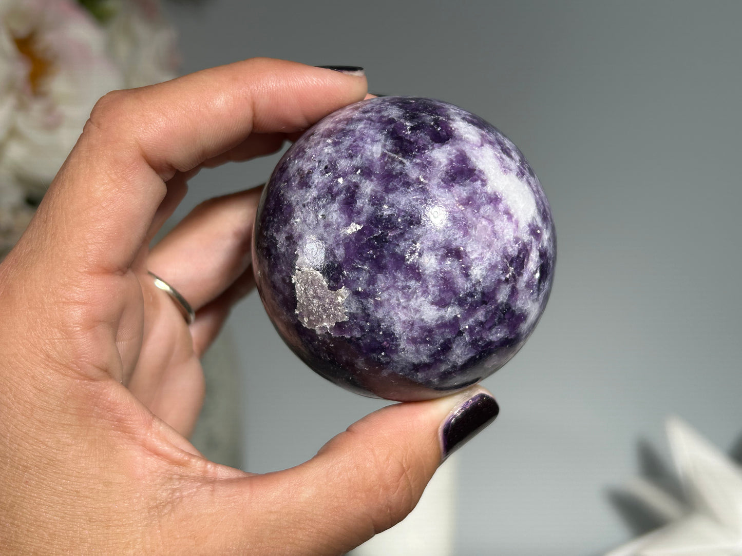 Lepidolite Sphere (2.2", 56mm)