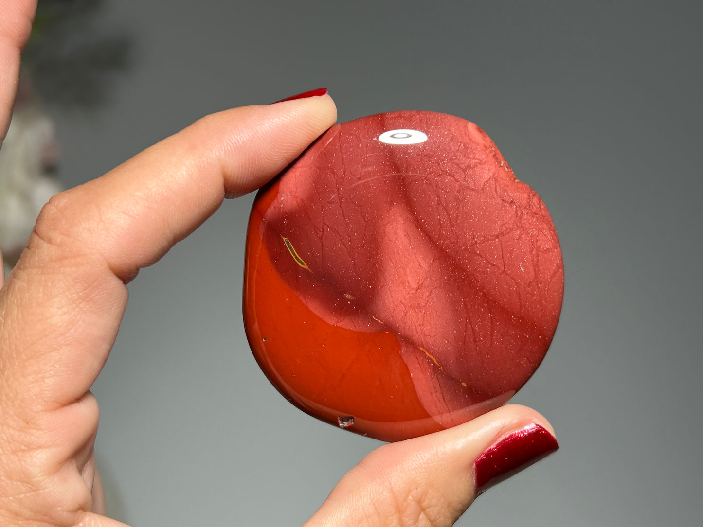 Flat Mookaite Palm Stone