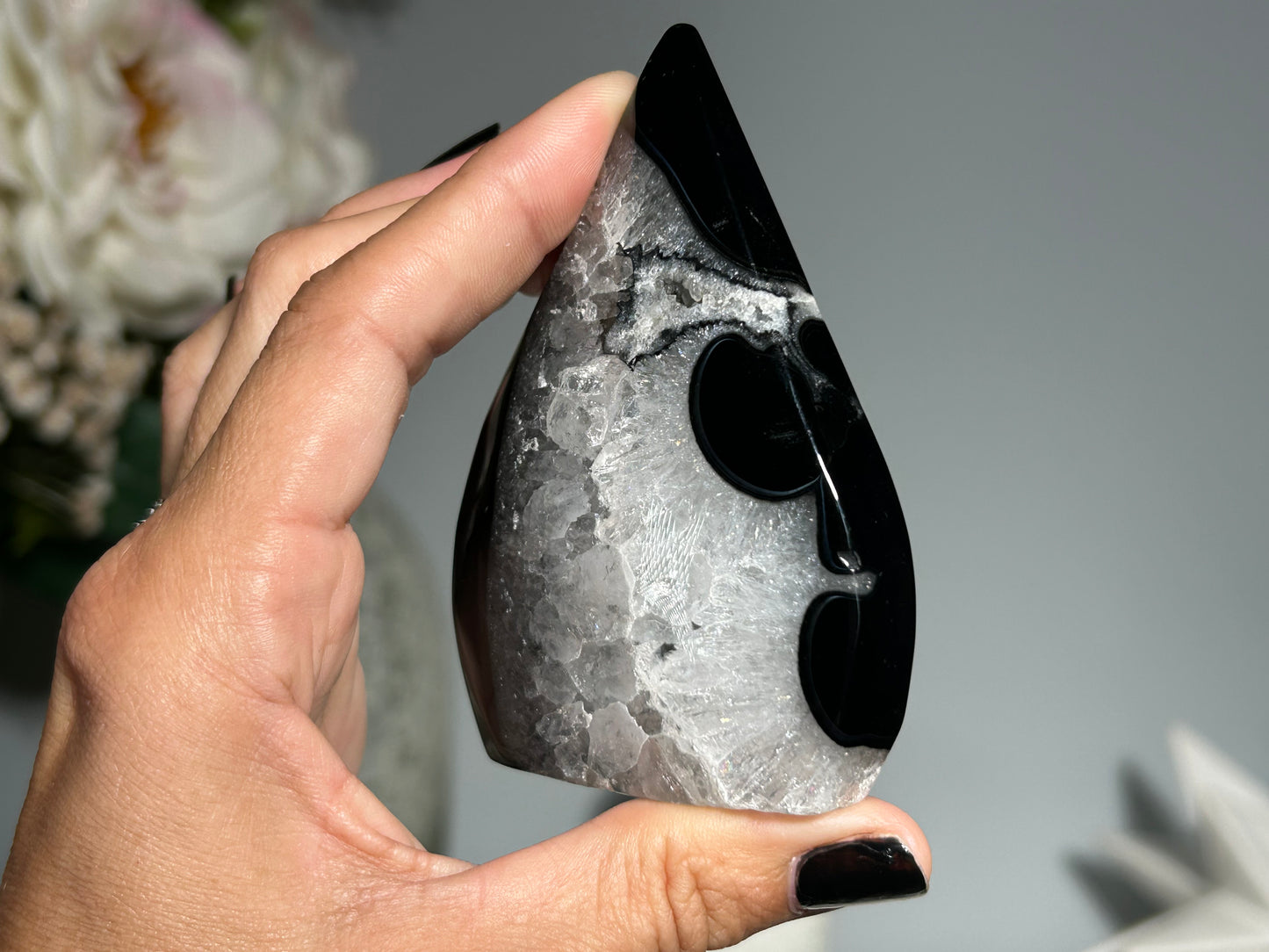 Black Agate Freeform (3.4", 85mm)