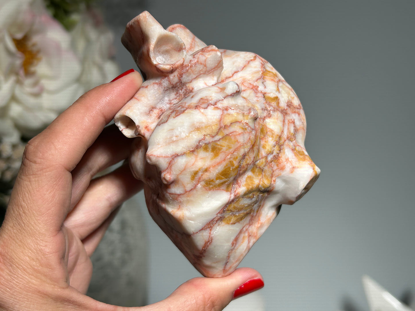 Red Vein Jasper Heart (4.2, 106mm)