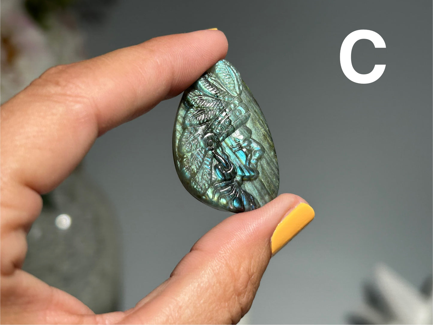 Labradorite Indian Head