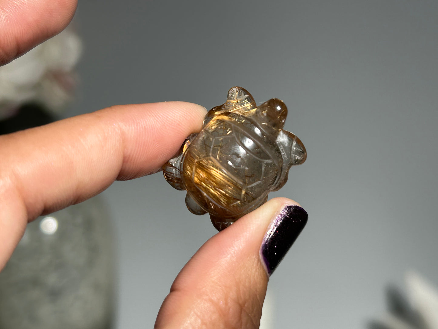 Rutilated Quartz Turtle (1”, 25mm)