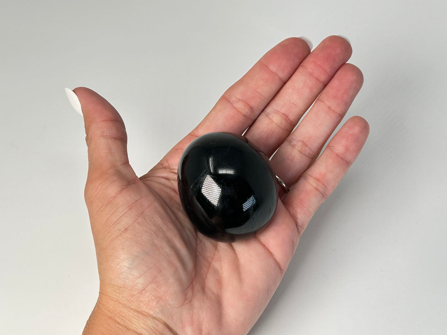 Black Tourmaline Pebble (1.9", 48mm)