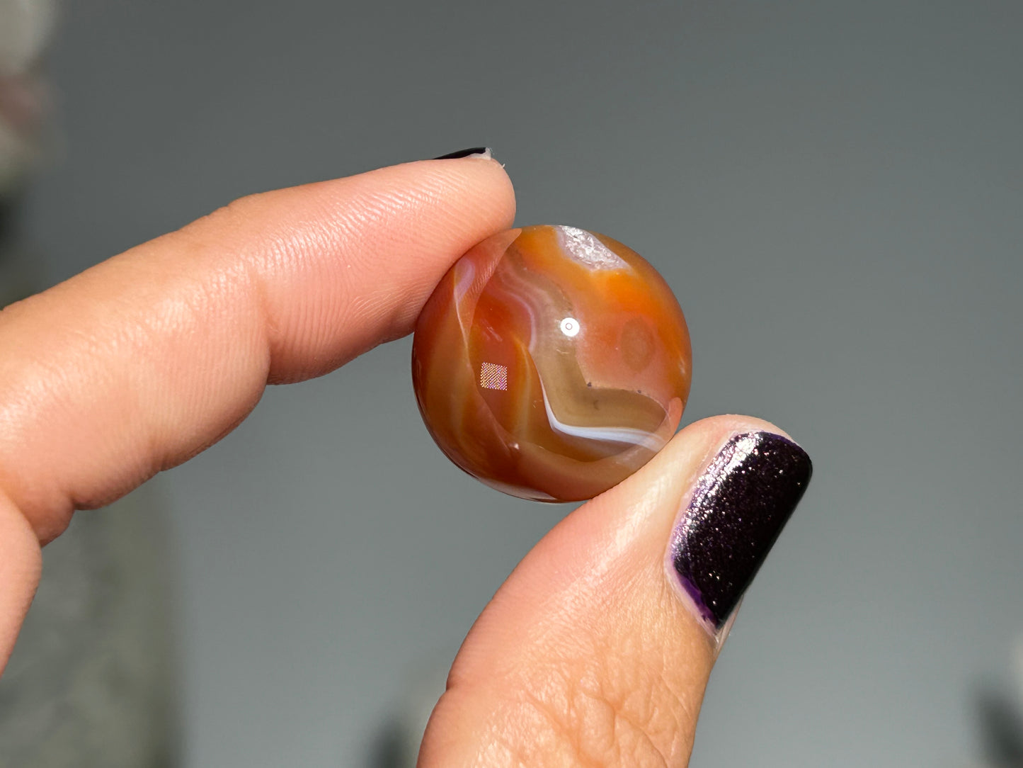 Mini Red Agate Sphere