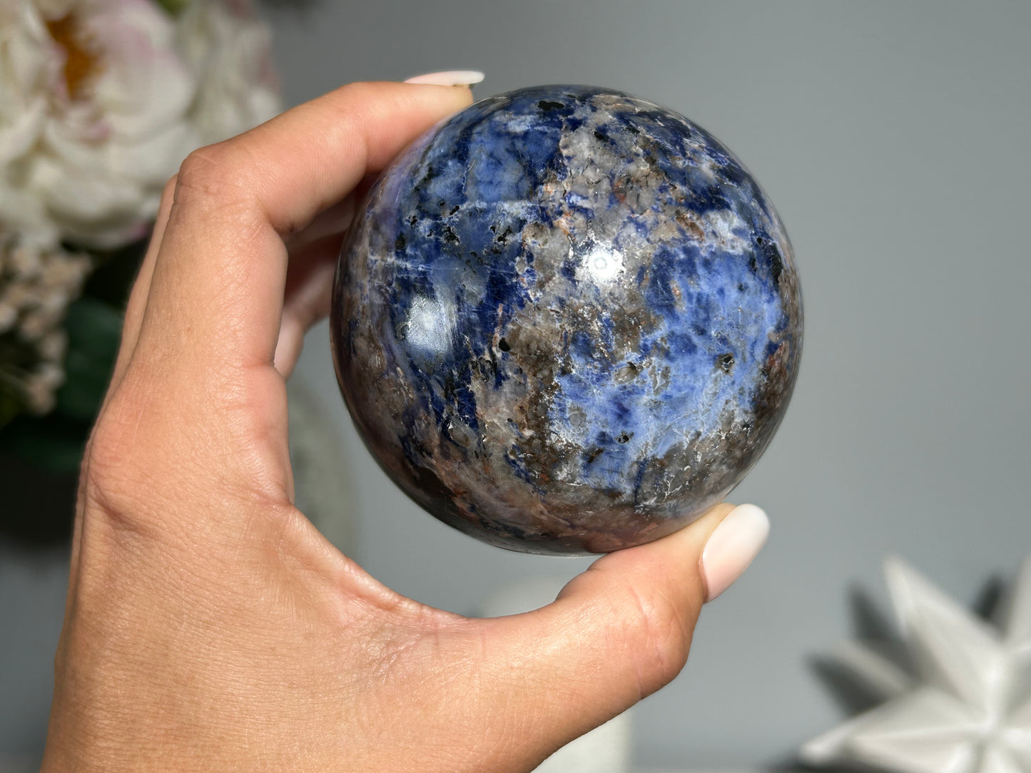 Sodalite Sphere (2.8", 71mm)