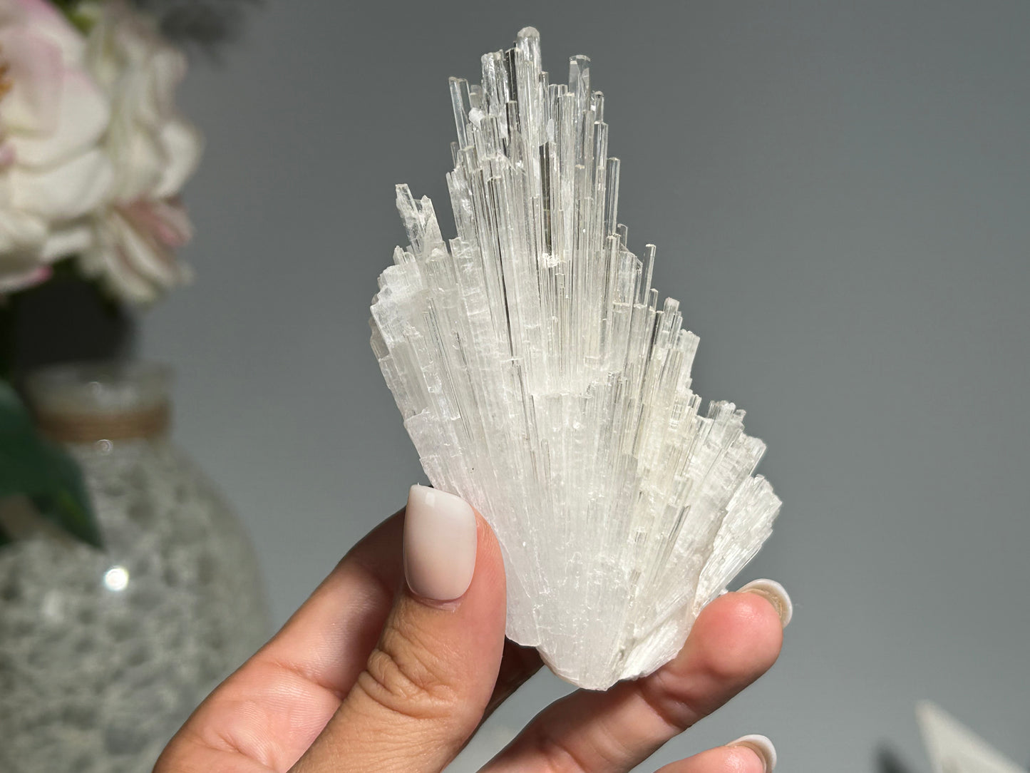 Natural Scolecite Cluster (3.9", 99mm)
