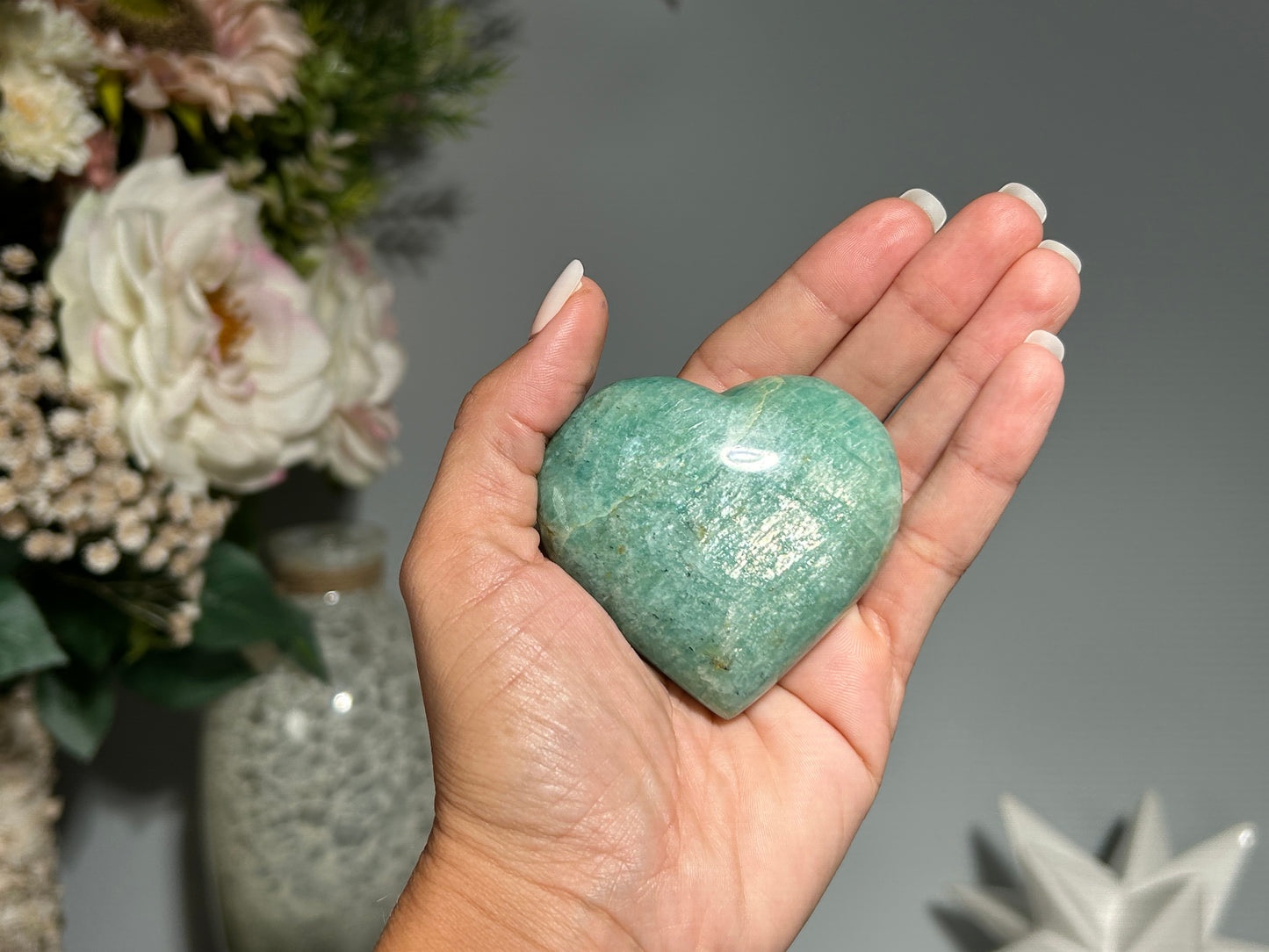 Amazonite Heart (2.5", 63mm)