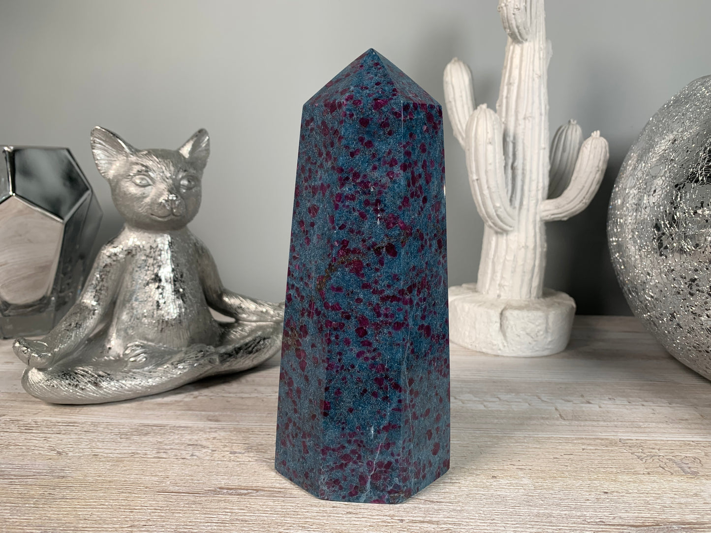 Ruby and Kyanite Tower (7.6", 193mm)
