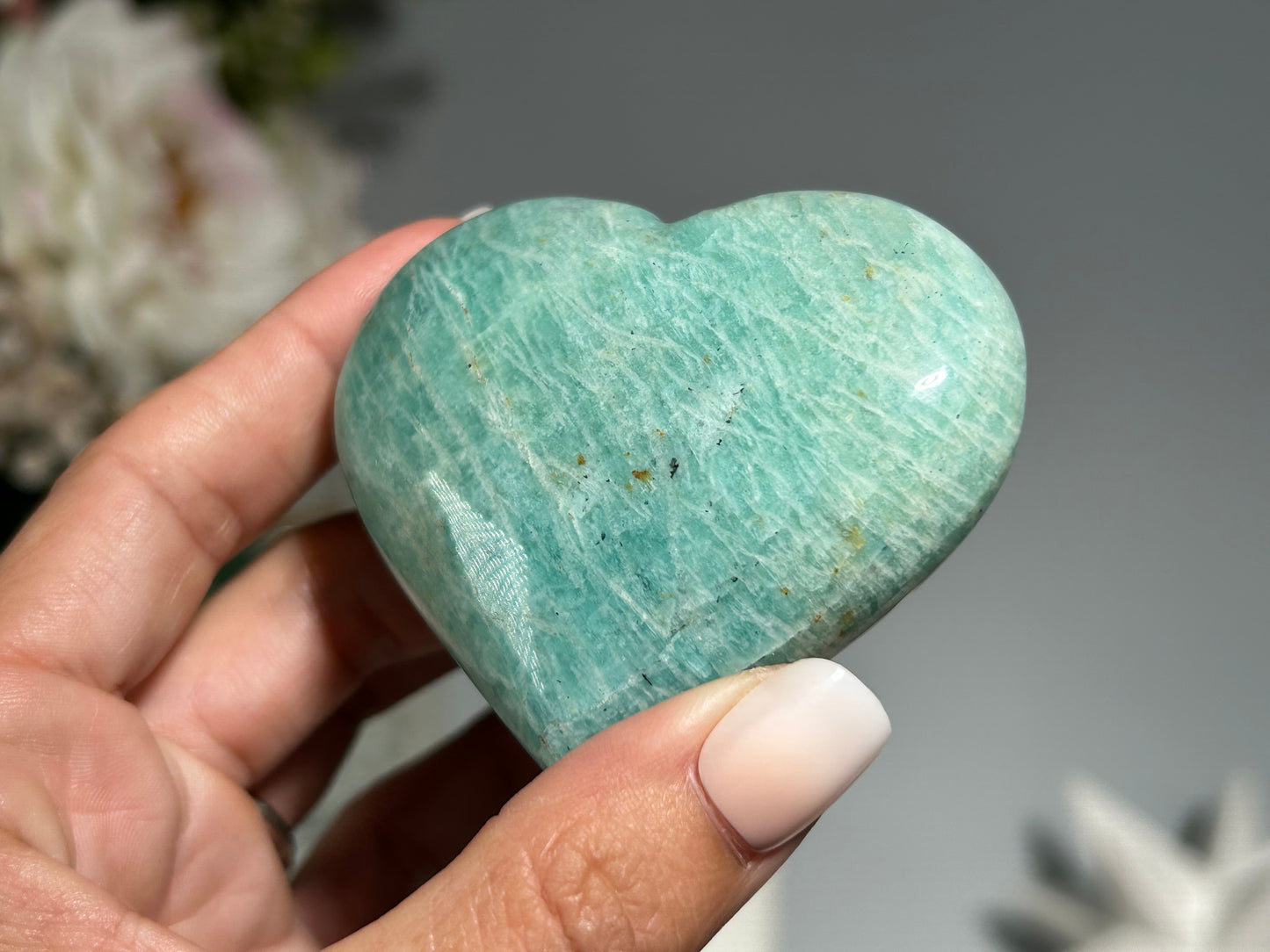 Amazonite Heart (2.6", 66mm)