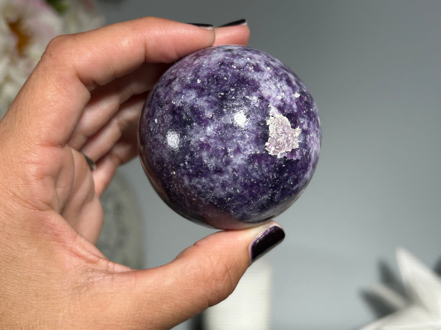 Lepidolite Sphere (2.2", 56mm)