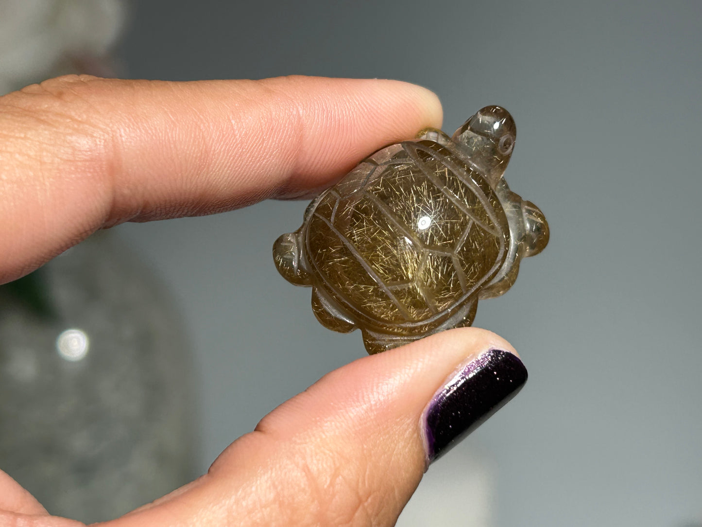 Rutilated Quartz Turtle (1.1”, 28mm)