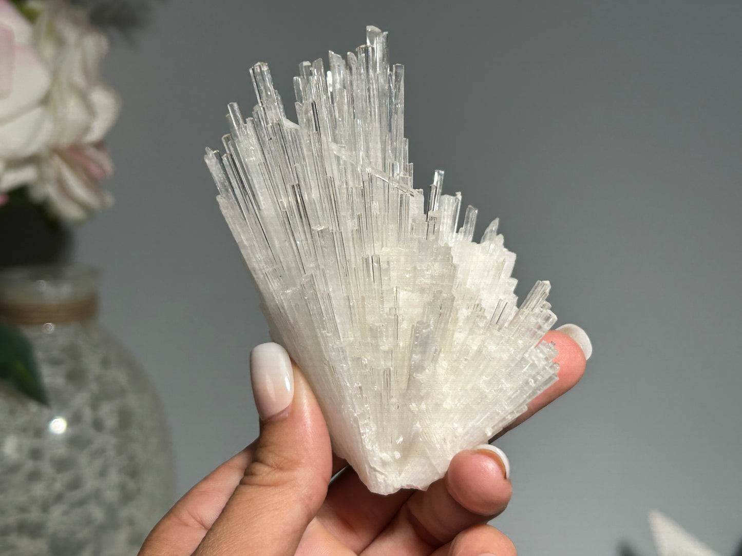 Natural Scolecite Cluster (3.9", 99mm)
