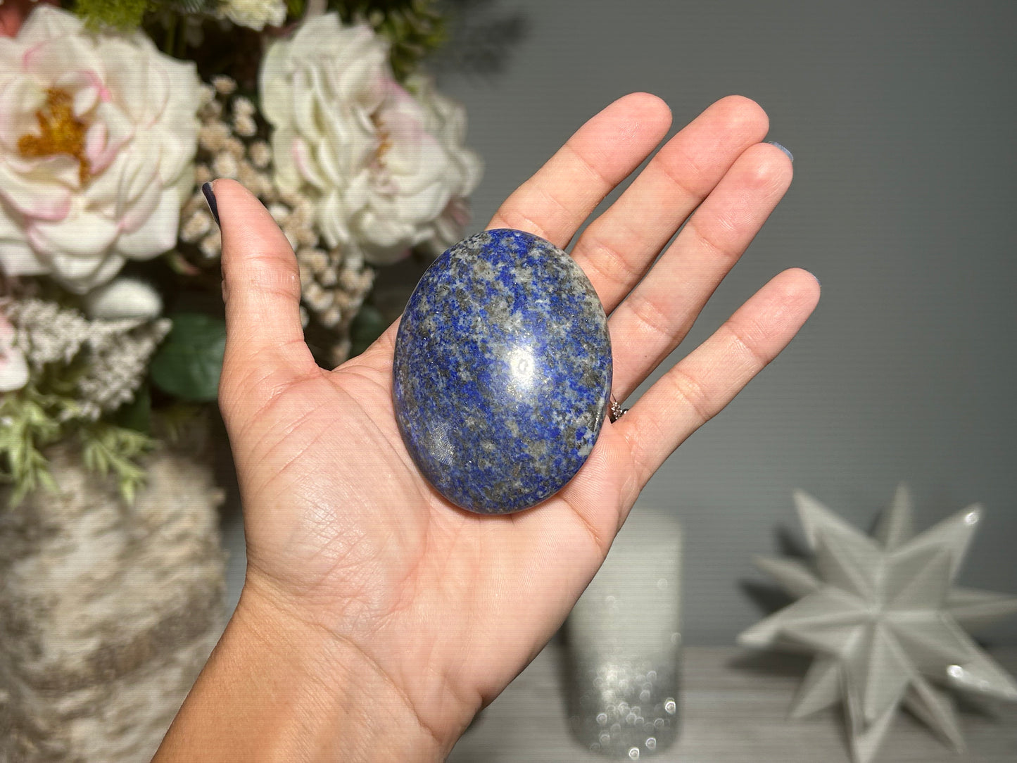 Lapis Lazuli Palm Stone (2.6",67mm)