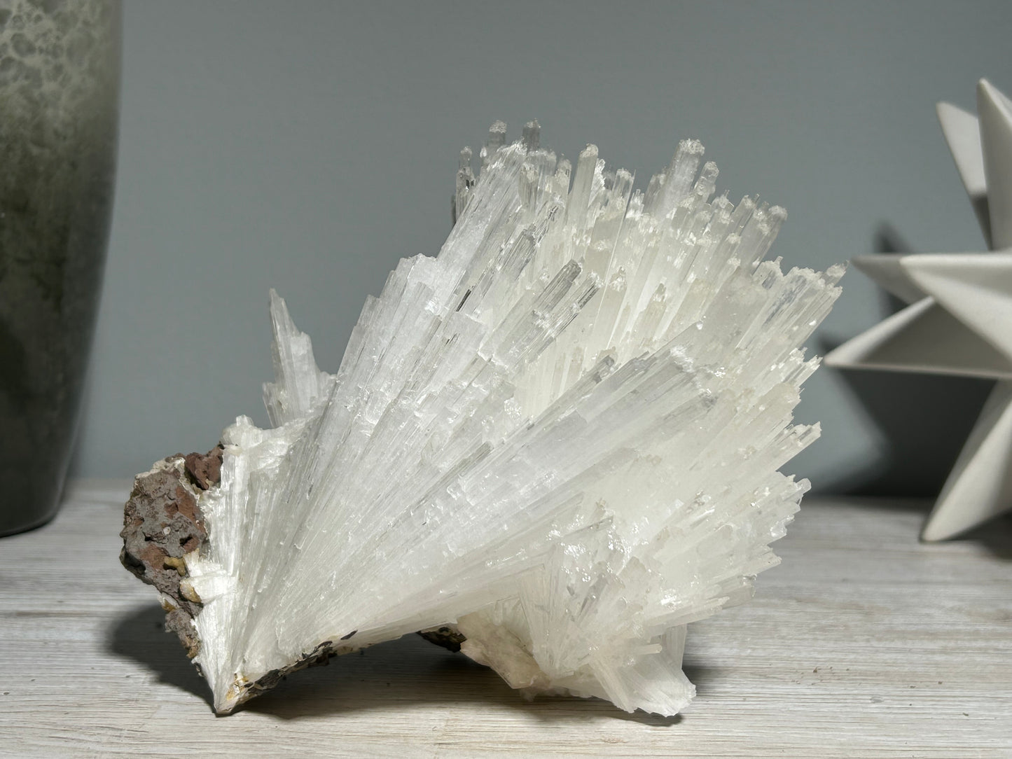 Natural Scolecite Cluster (6.6", 167mm)
