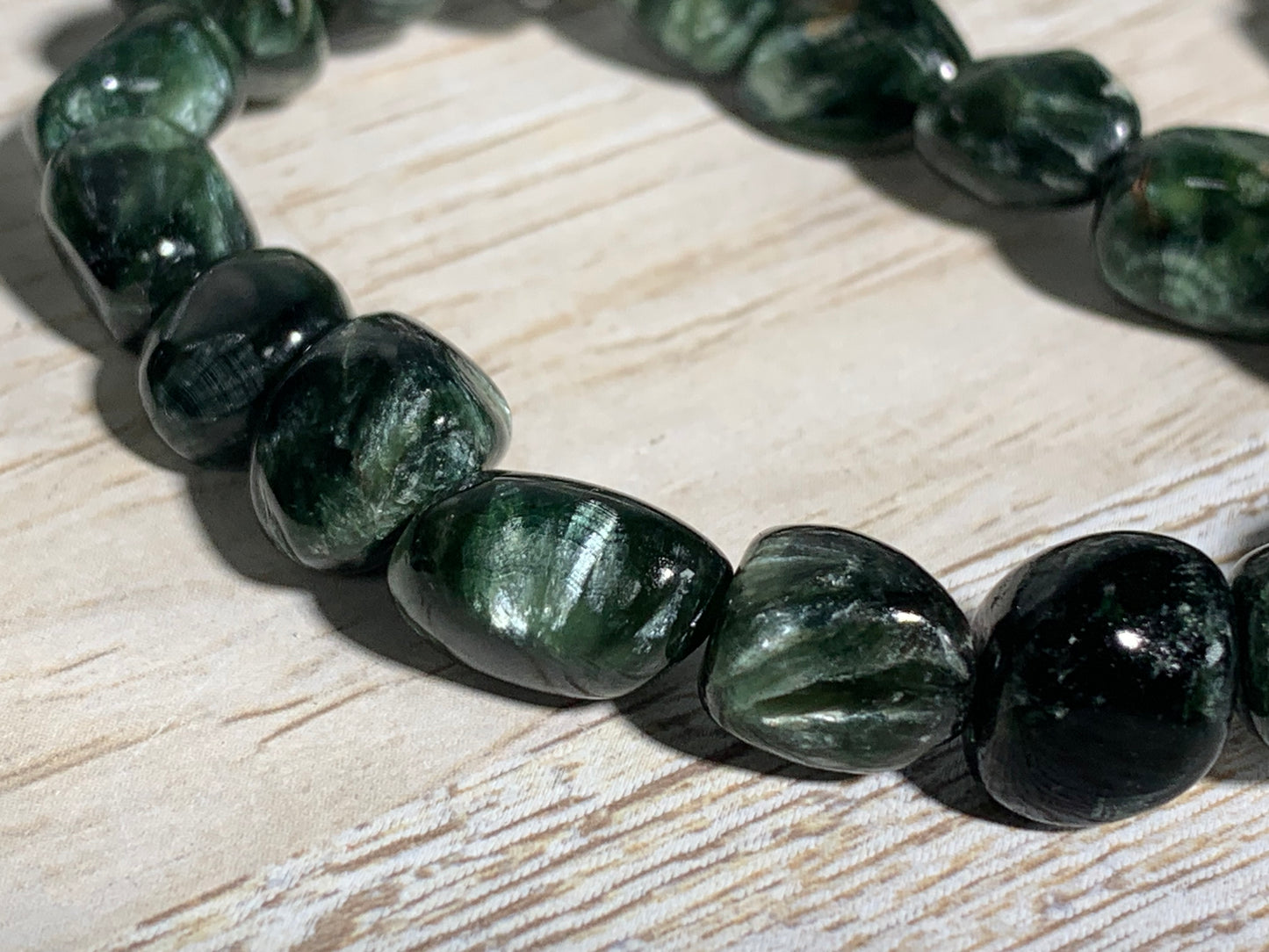Seraphinite Nugget Bracelet