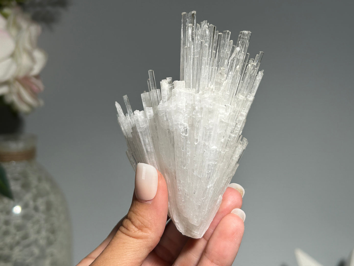 Natural Scolecite Cluster (3.9", 99mm)