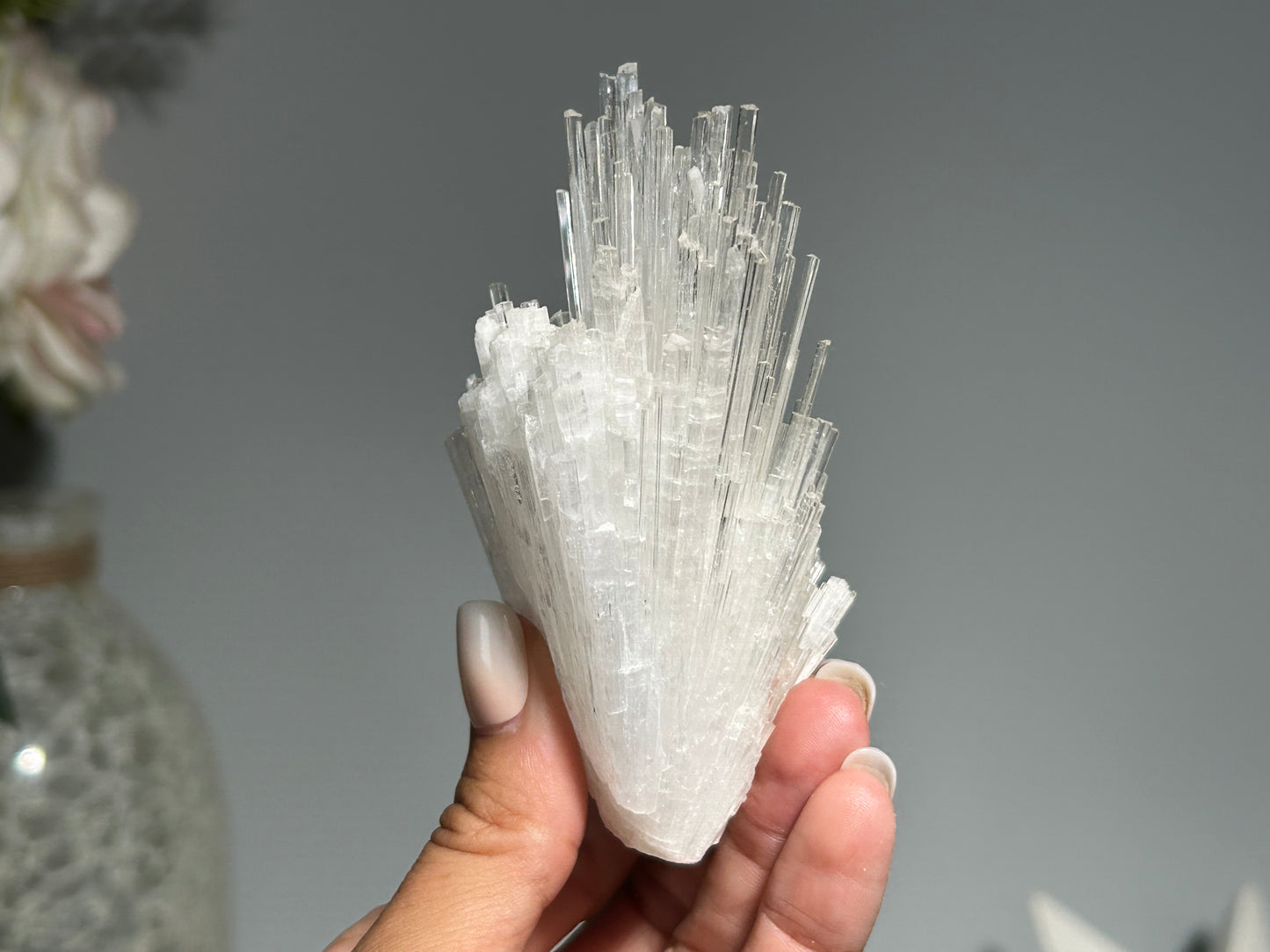 Natural Scolecite Cluster (3.9", 99mm)