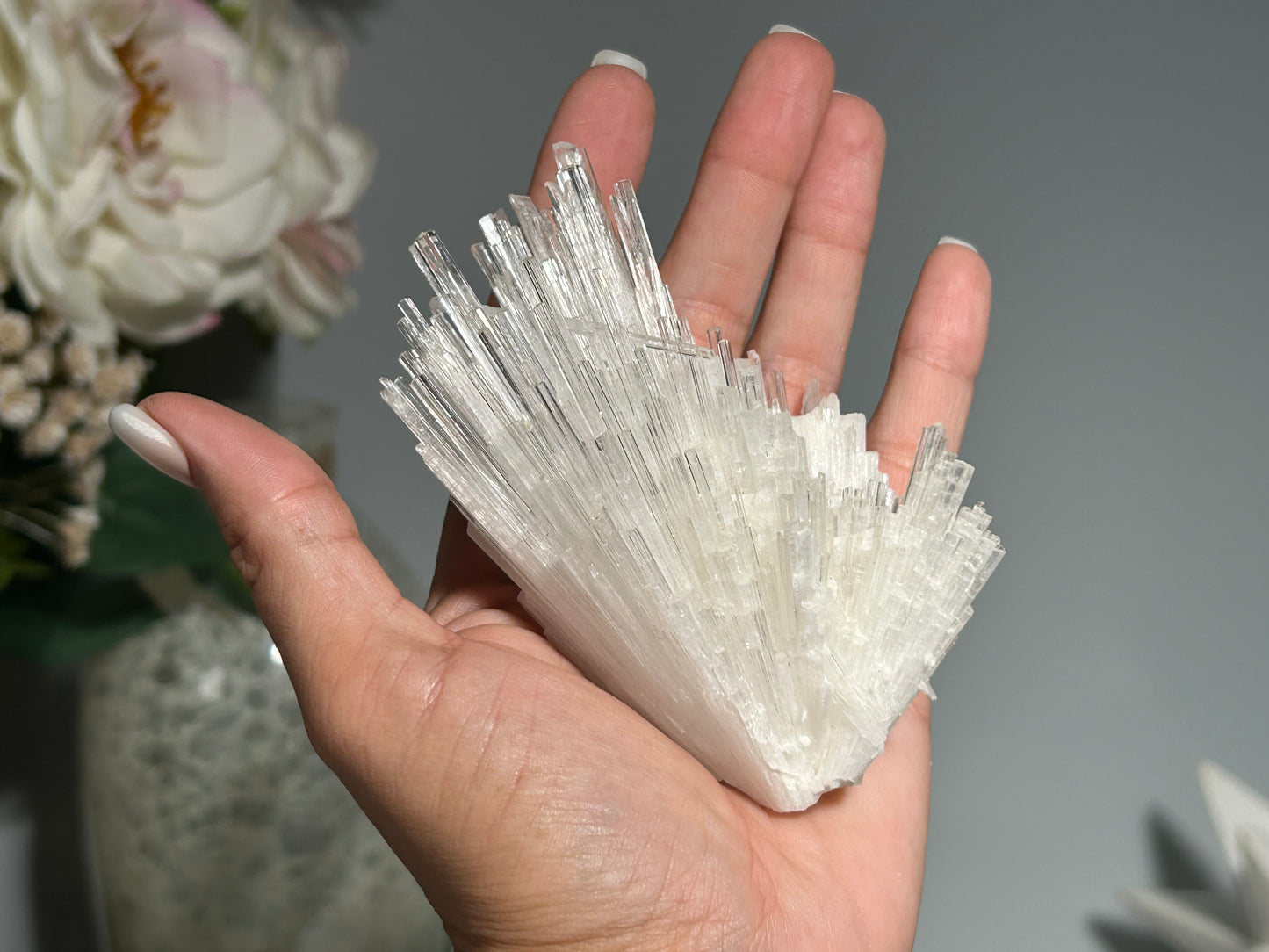 Natural Scolecite Cluster (3.9", 99mm)