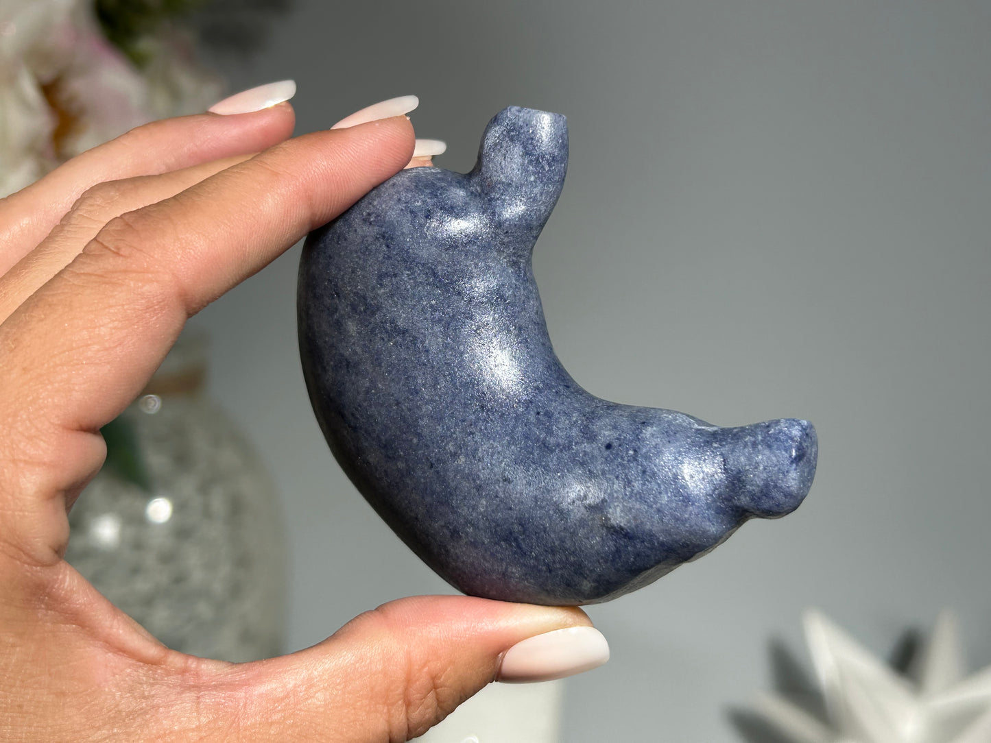 Blue Quartz Stomach (2.7", 69mm)