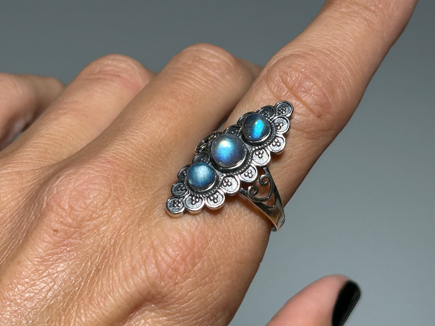 Labradorite Sterling Silver Ring