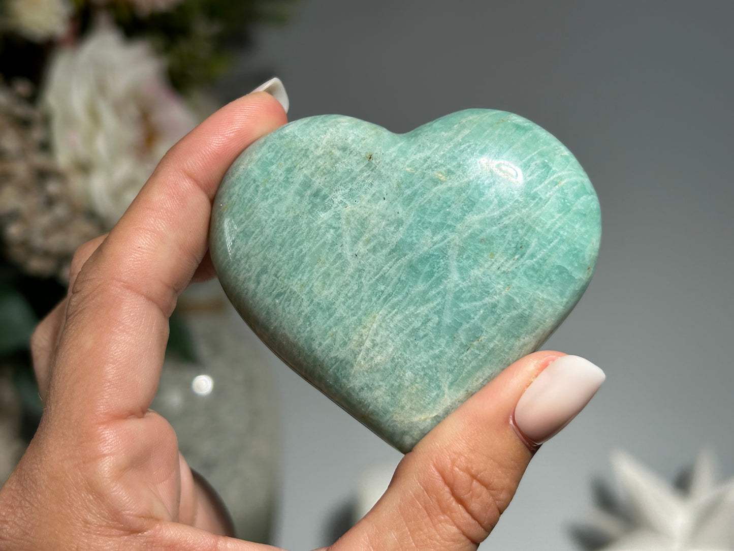 Amazonite Heart (2.6", 66mm)