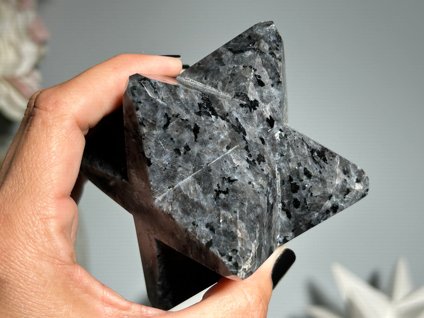 Larvikite Merkaba (3.2", 82mm)