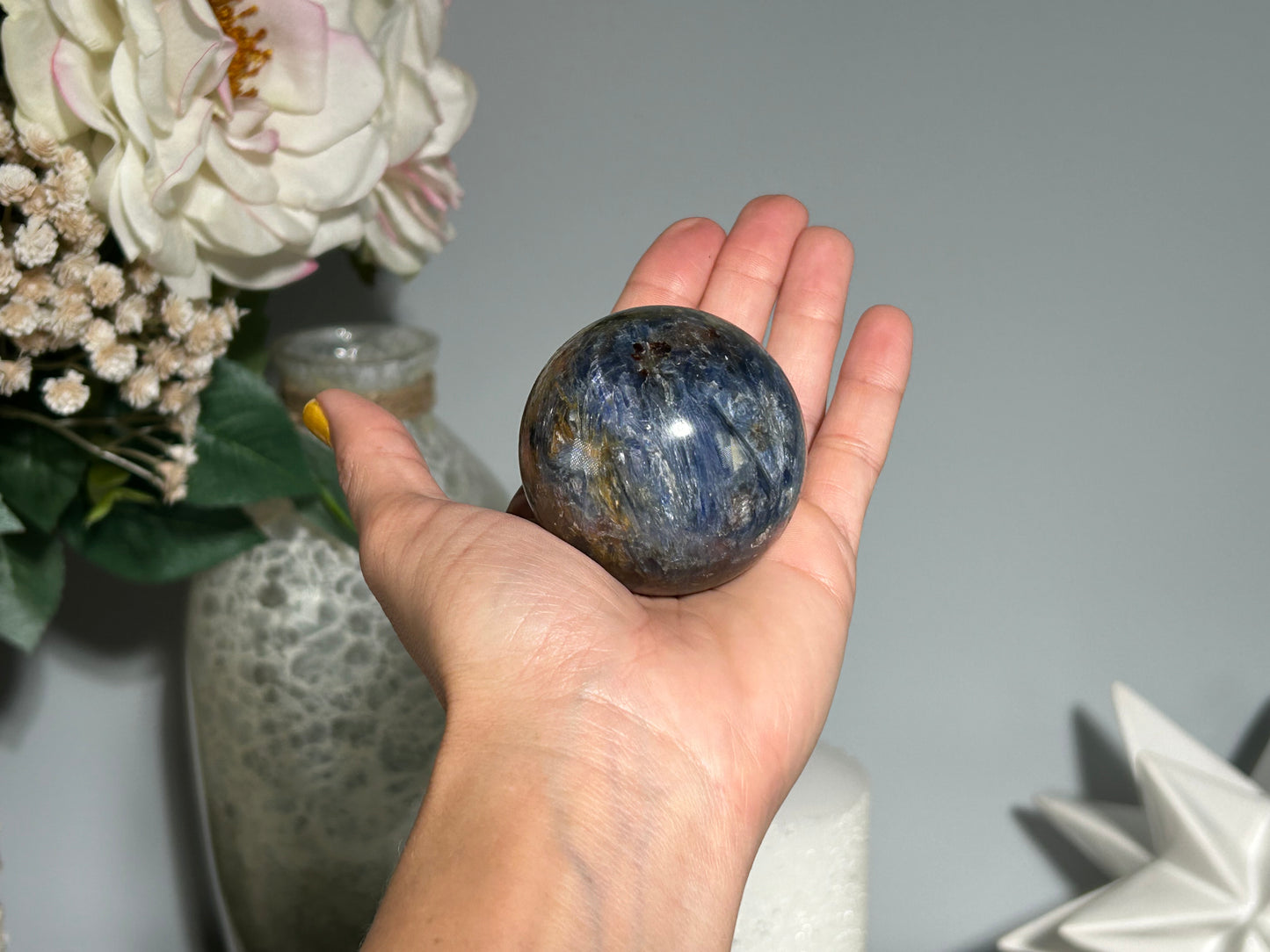 Blue Kyanite Sphere (2.1", 53mm)