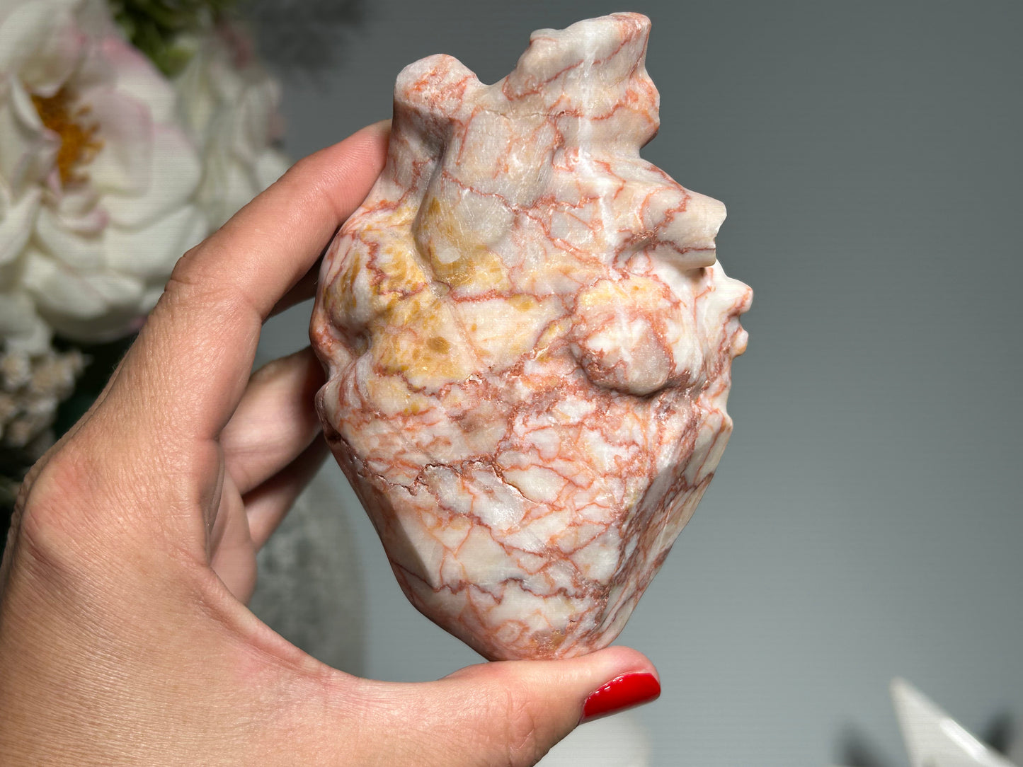 Red Vein Jasper Heart (4.2, 106mm)