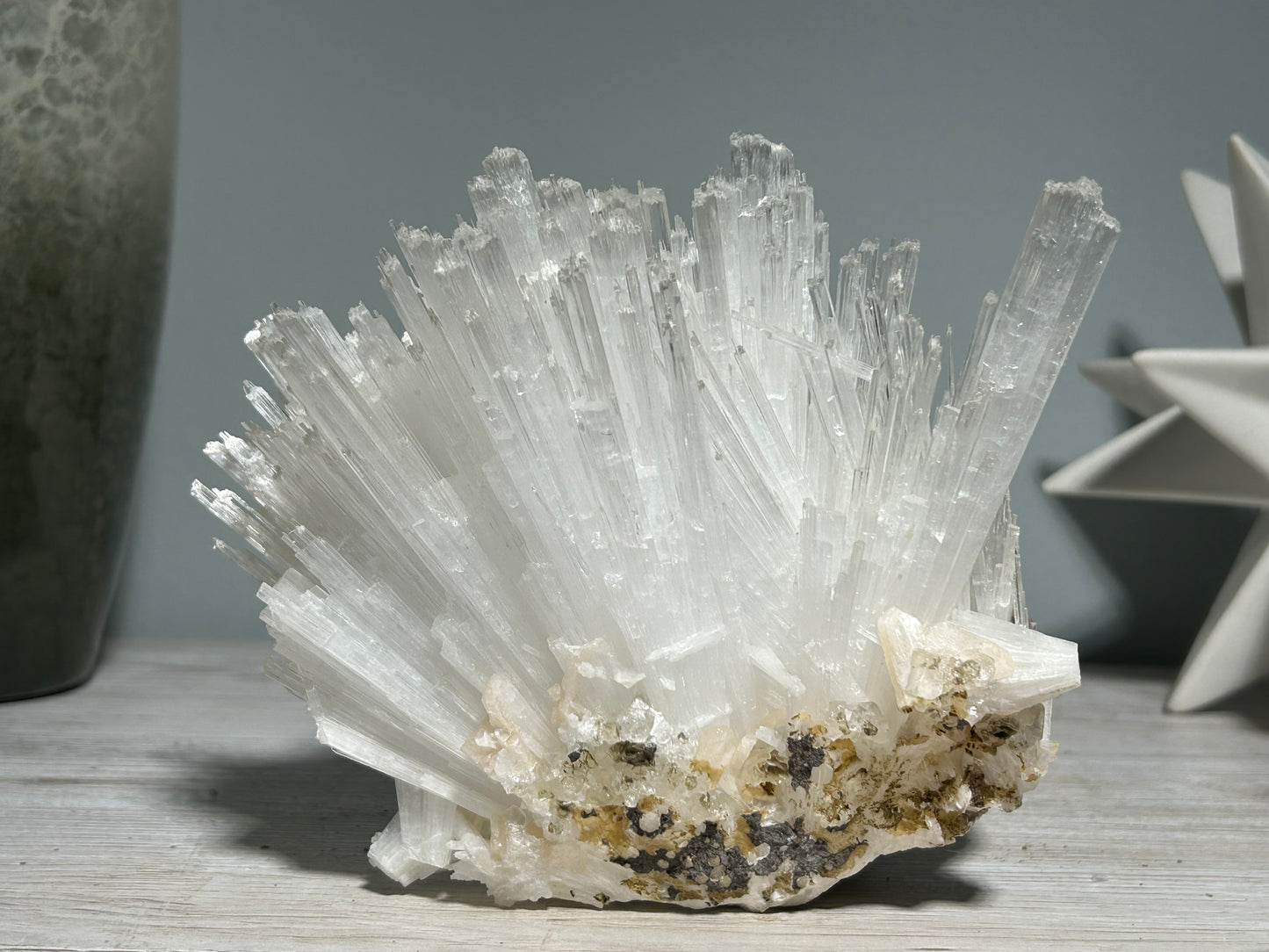 Natural Scolecite Cluster (6.6", 167mm)