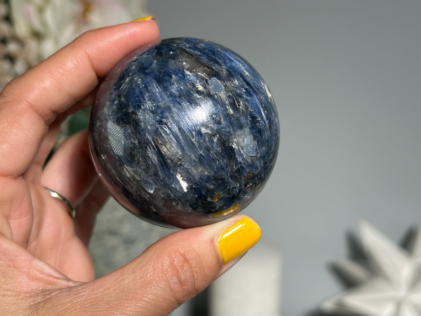 Blue Kyanite Sphere (2.2", 56mm)