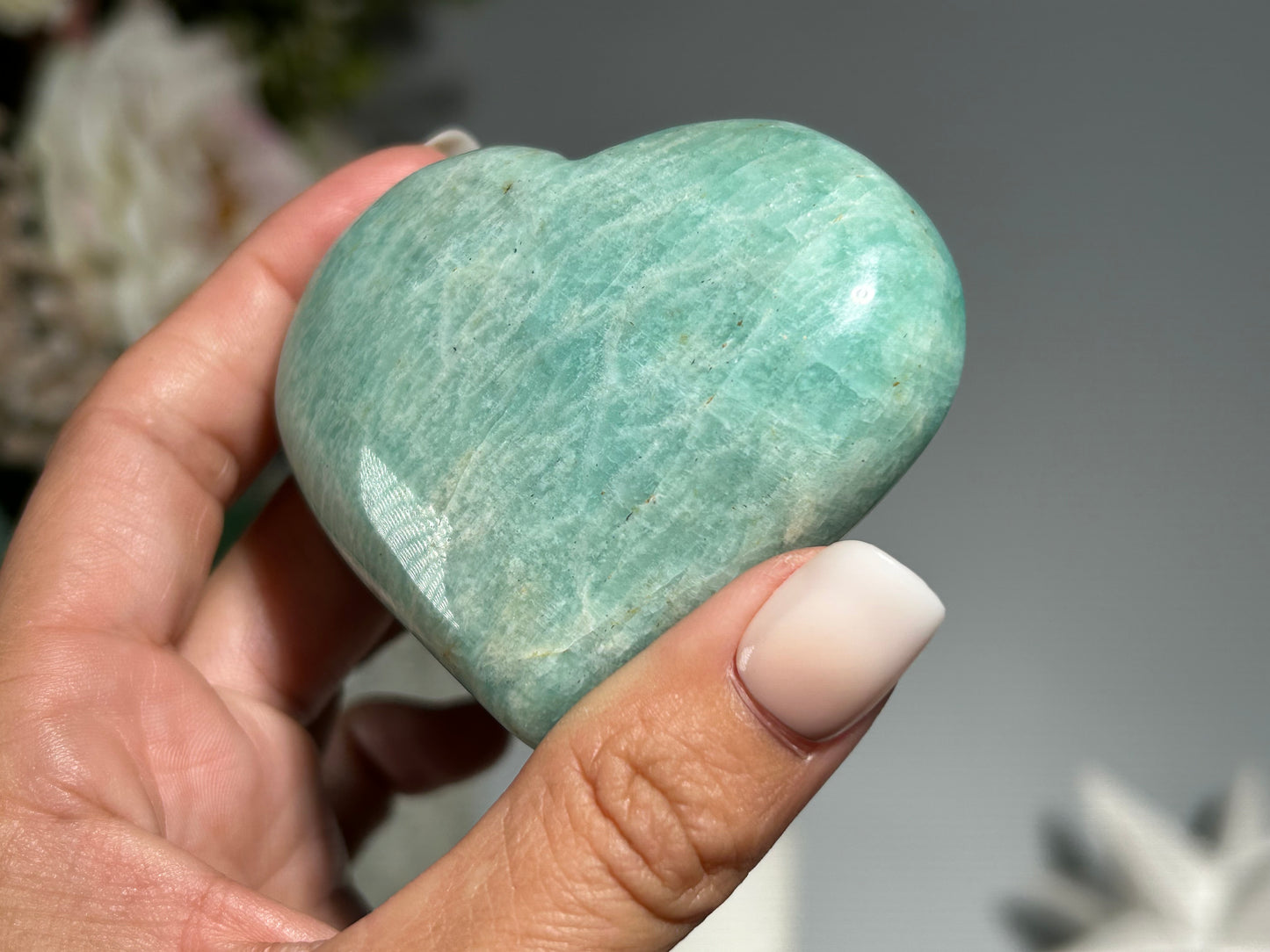 Amazonite Heart (2.6", 66mm)