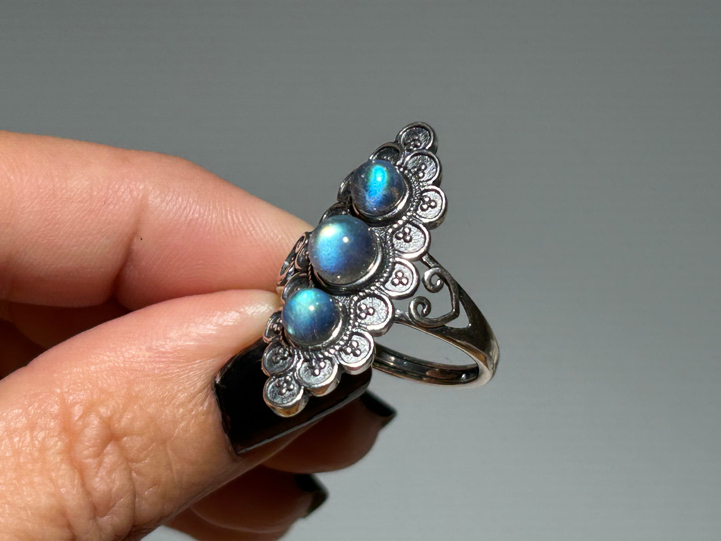 Labradorite Sterling Silver Ring
