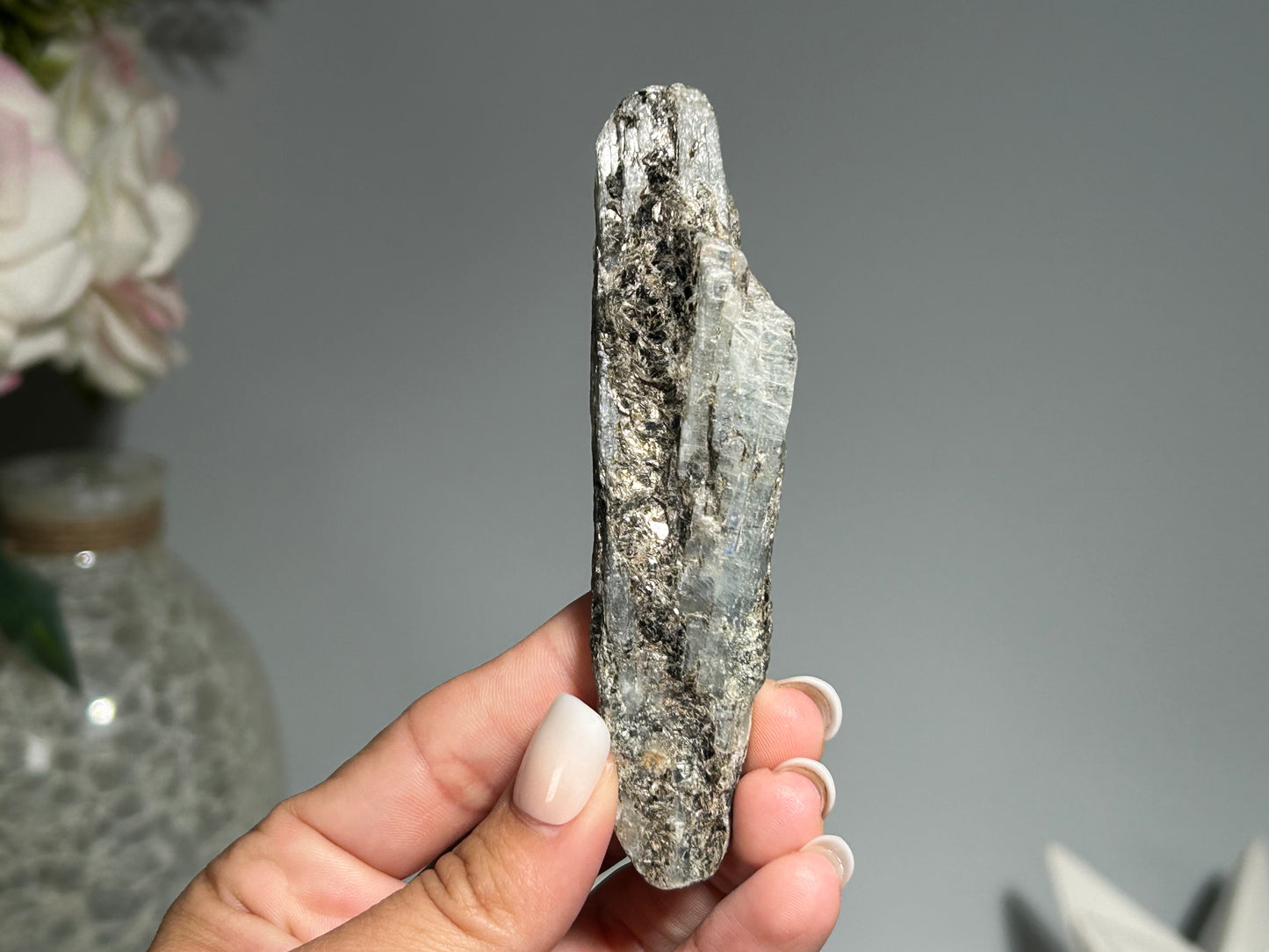 Blue Kyanite with Silver Sheen (4", 102mm)