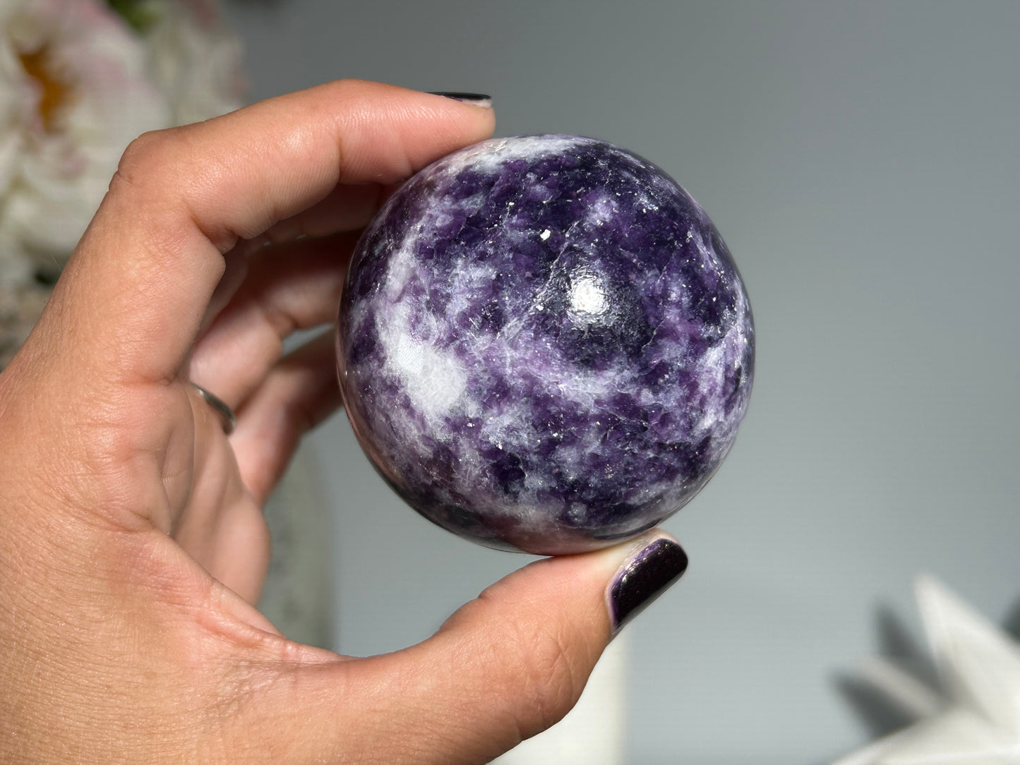 Lepidolite Sphere (2.2", 56mm)