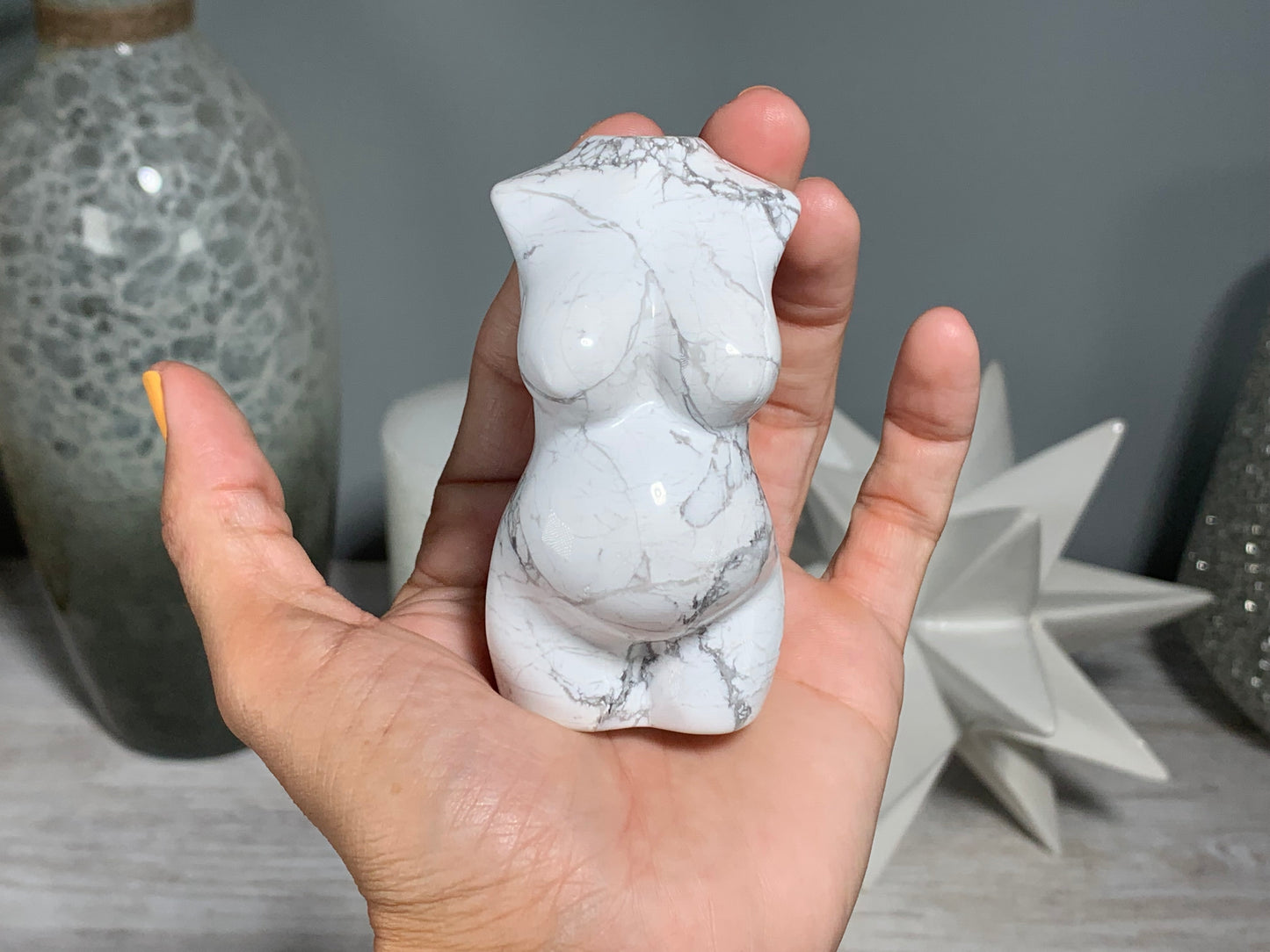 Howlite Mother Body Figurine