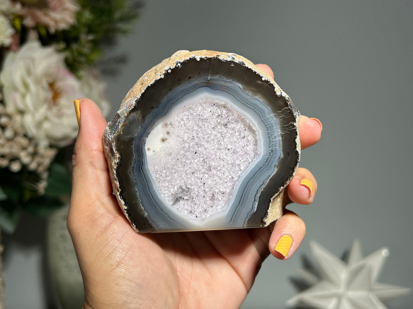 Agate Geode (3", 75mm)