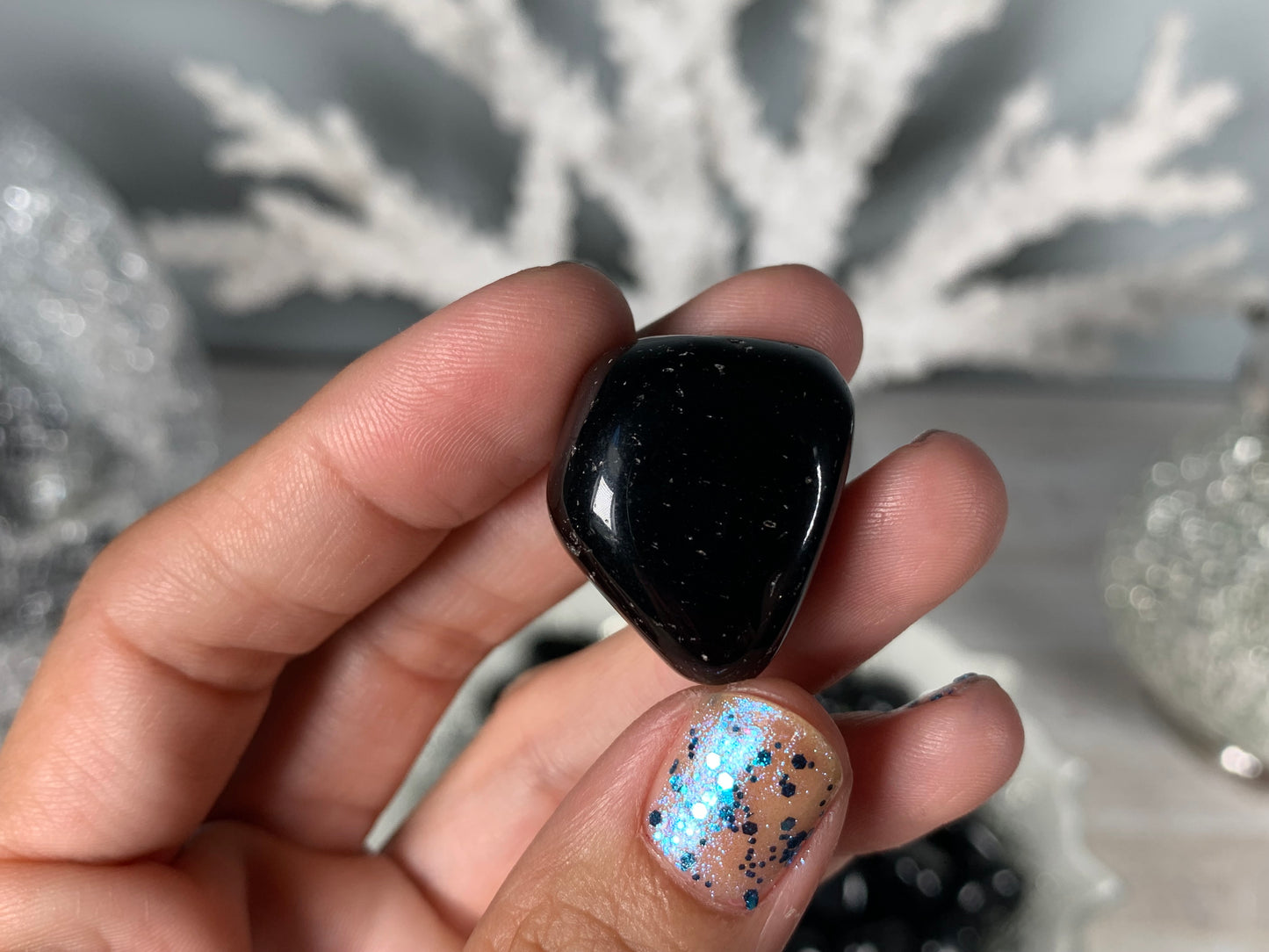 Tumbled Black Obsidian Medium