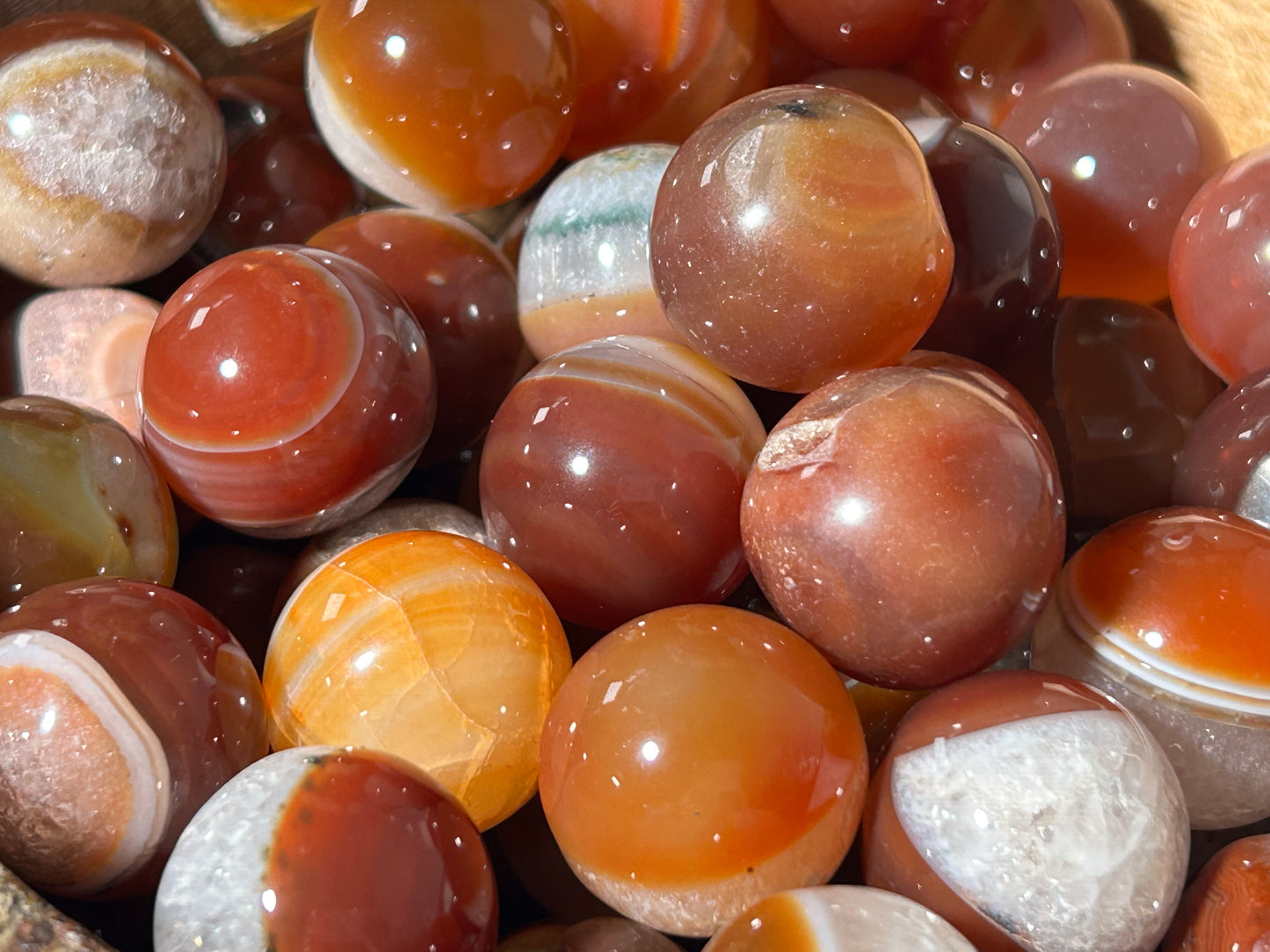 Mini Red Agate Sphere