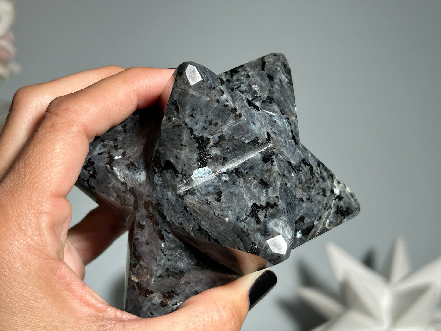 Larvikite Merkaba (3.4", 85mm)