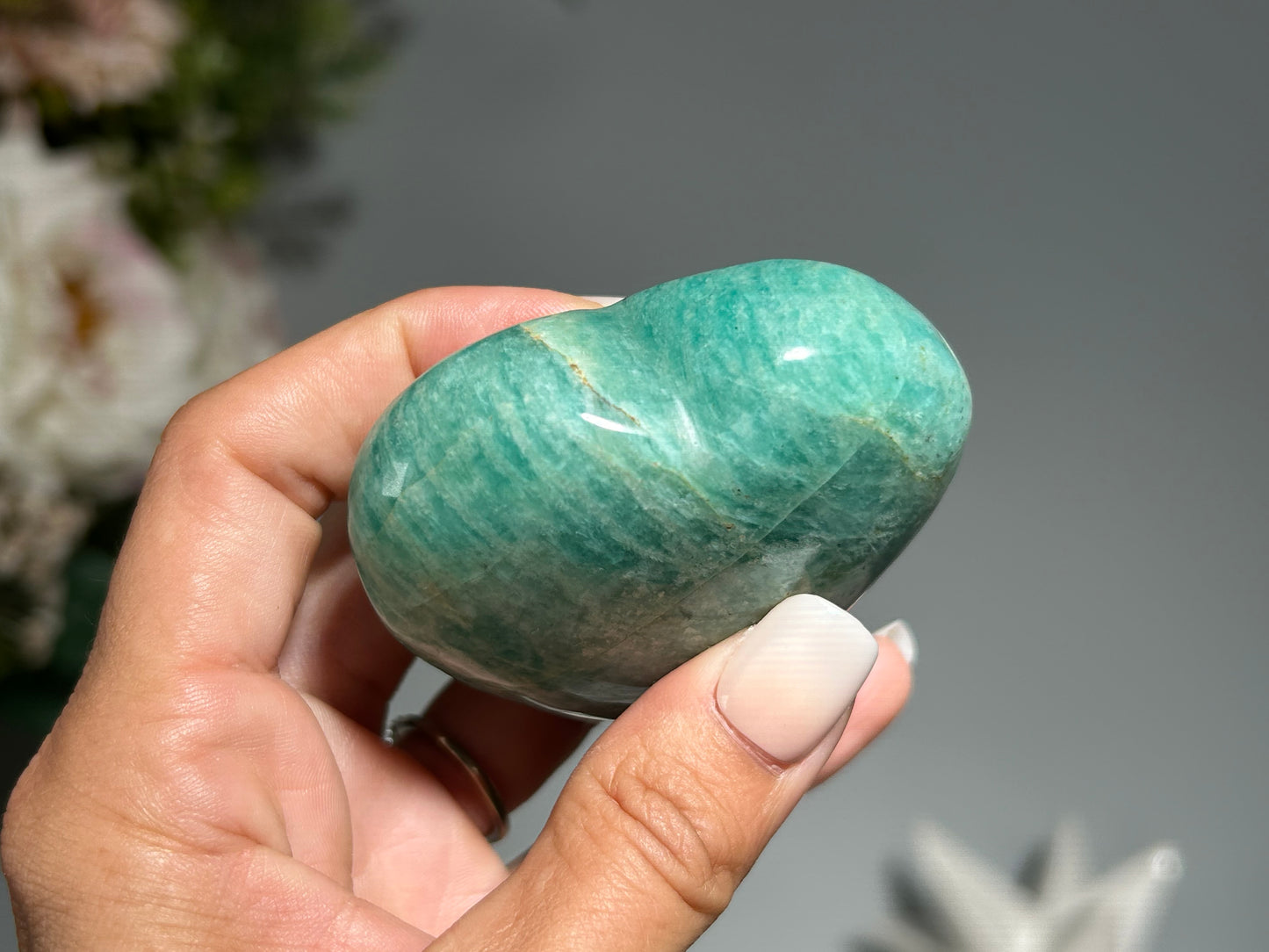 Amazonite Heart (2.5", 63mm)