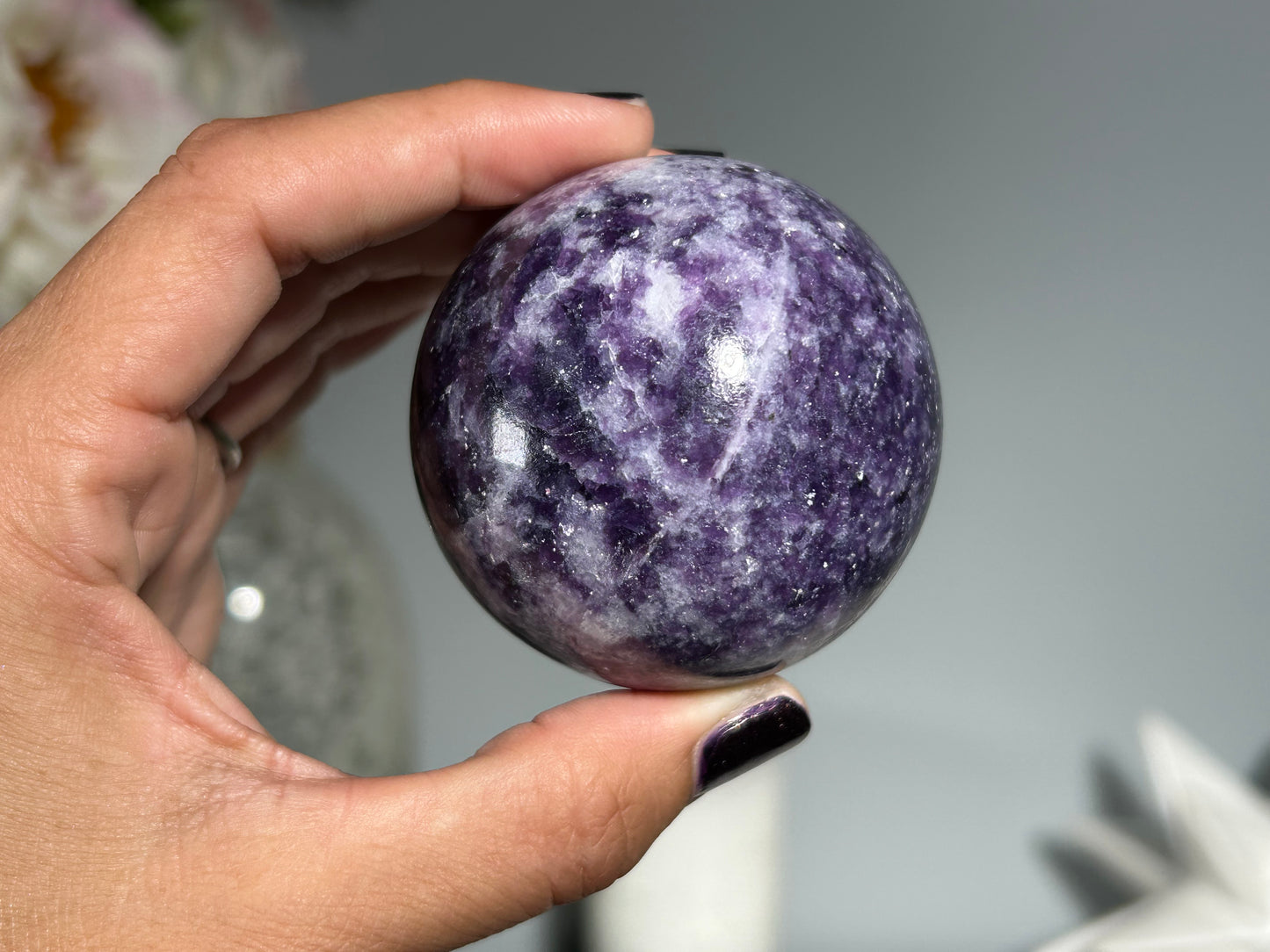 Lepidolite Sphere (2.2", 56mm)
