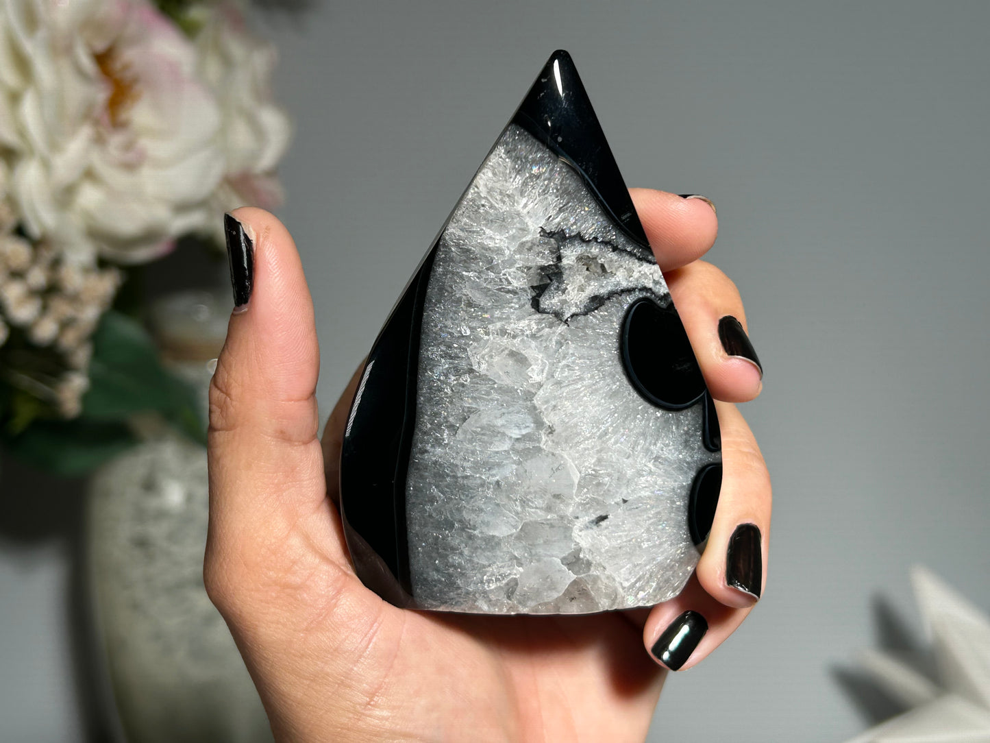 Black Agate Freeform (3.4", 85mm)