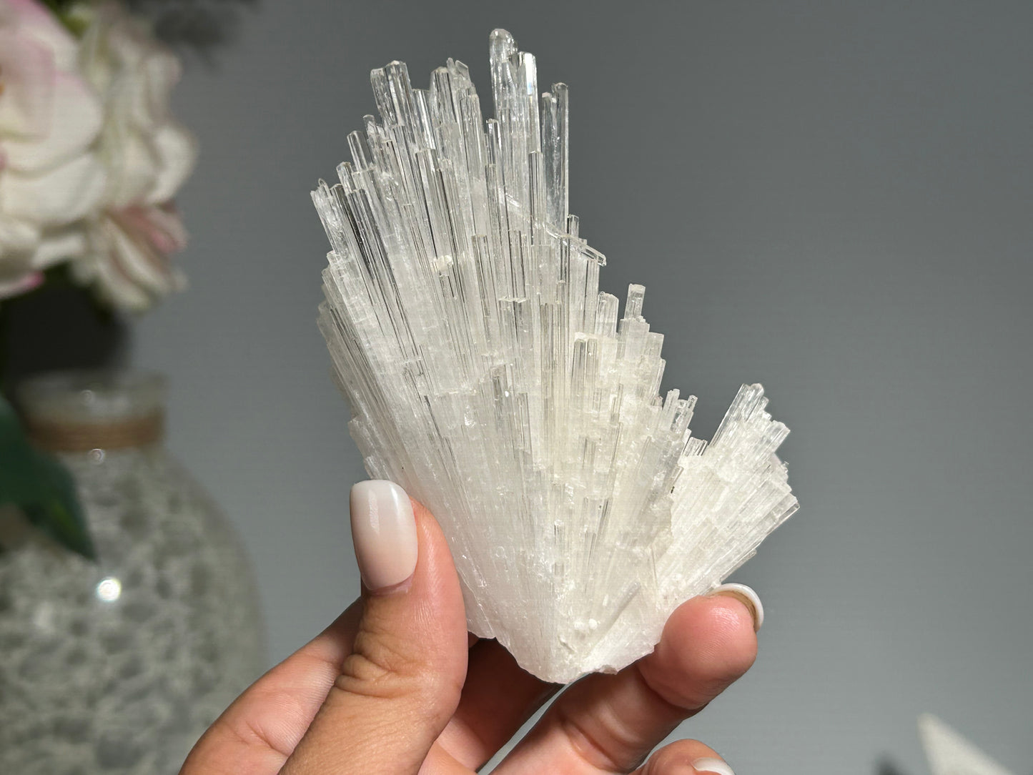 Natural Scolecite Cluster (3.9", 99mm)
