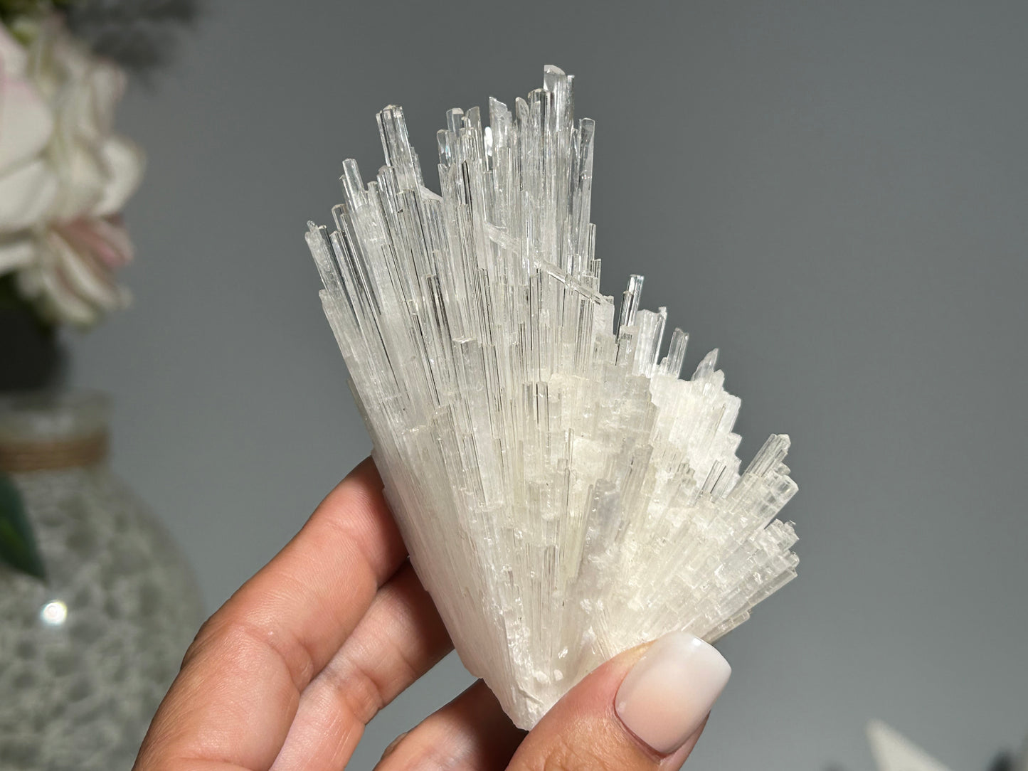 Natural Scolecite Cluster (3.9", 99mm)