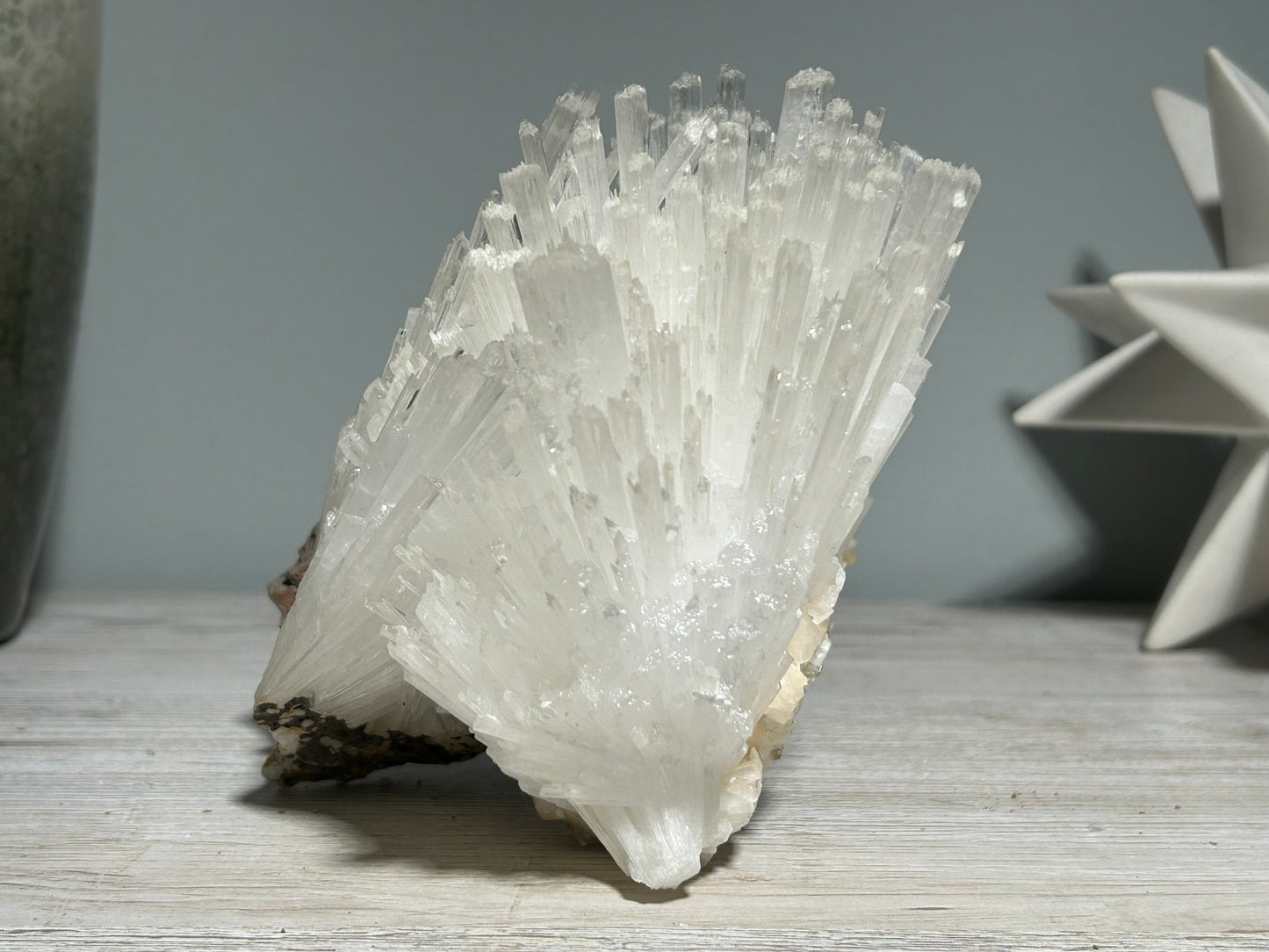 Natural Scolecite Cluster (6.6", 167mm)