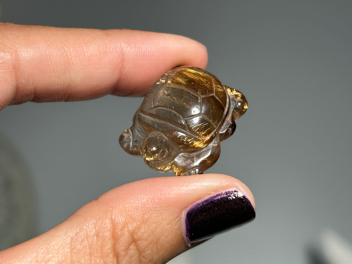 Rutilated Quartz Turtle (1”, 25mm)