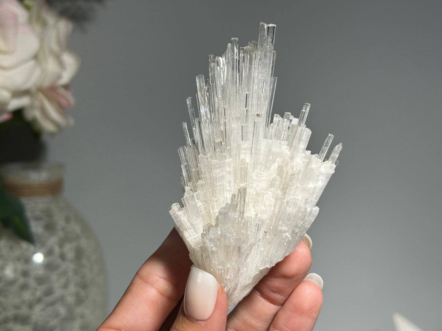 Natural Scolecite Cluster (3.9", 99mm)