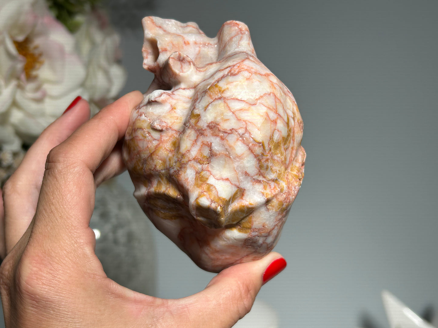 Red Vein Jasper Heart (4.2, 106mm)
